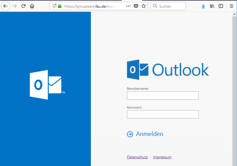 Weiterleiten Von E-Mails In Der Outlook Web App (OWA) - RRZE Anleitungen